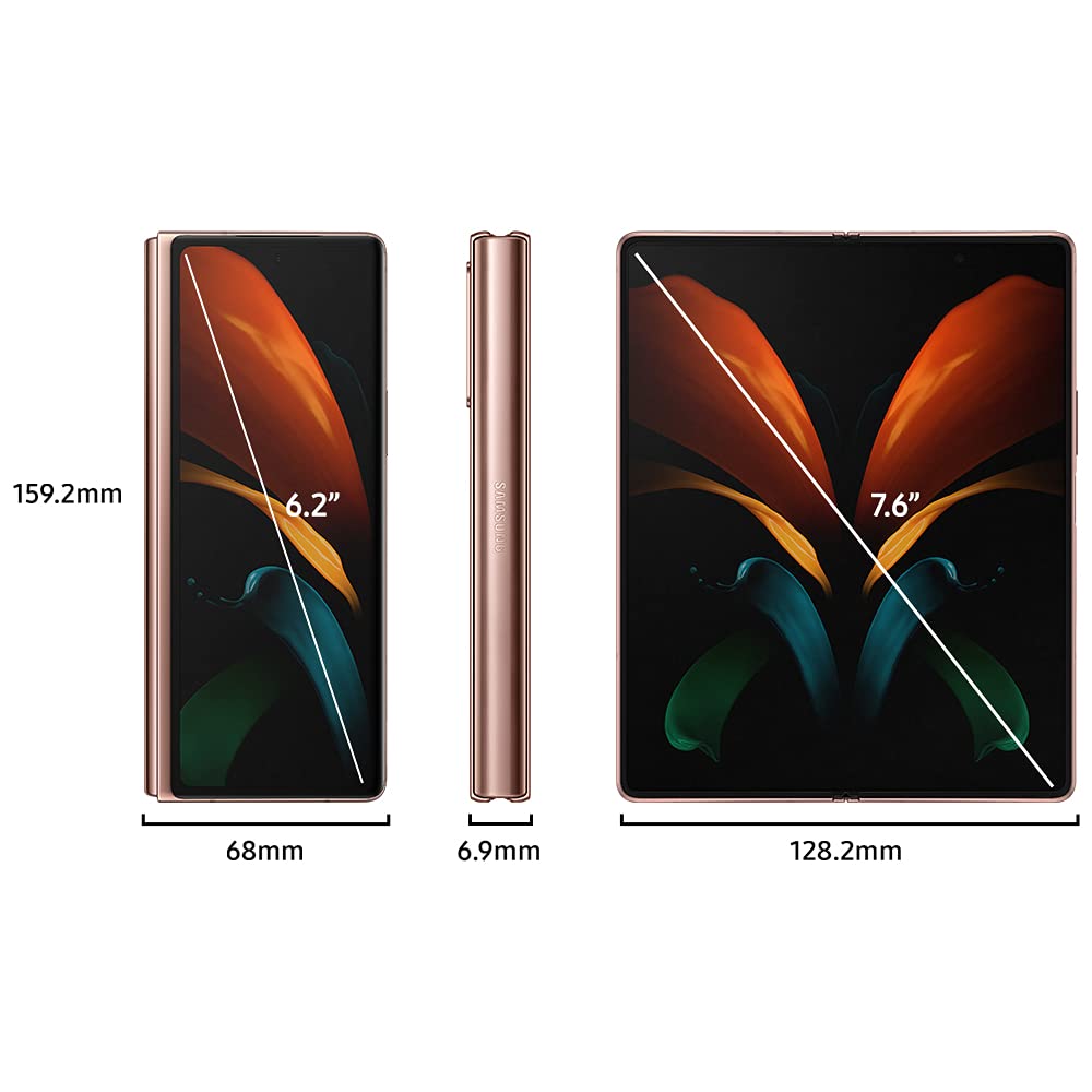 Samsung Galaxy Z Fold2, 256GB, 12GB RAM, 5G - Mystic Bronze : Buy